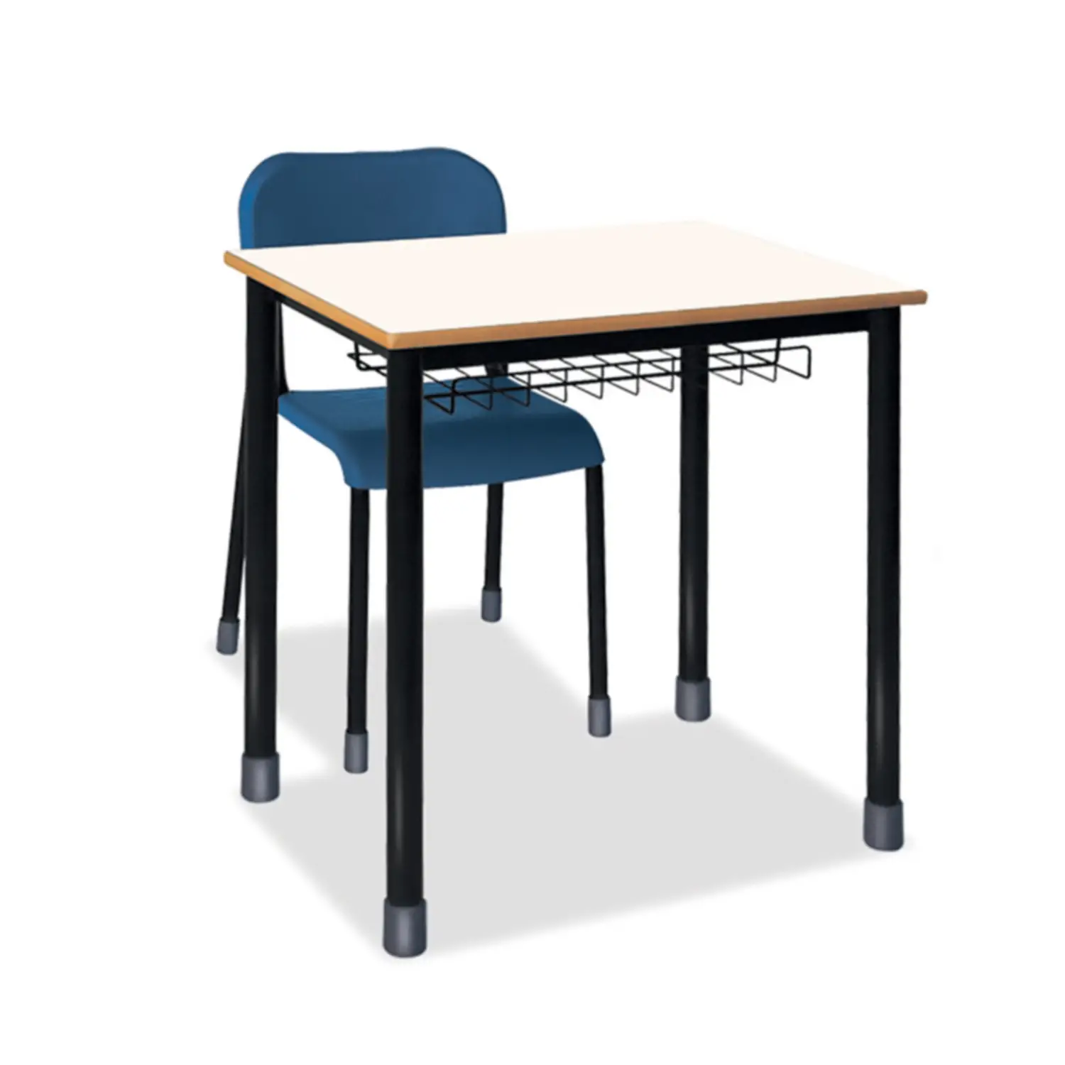Banco Monoposto 600 - Sottopiano In Griglia H 82 Cm. Per Ambienti Scolastici - Conforme CAM - Arredo scuola dell'obbligo