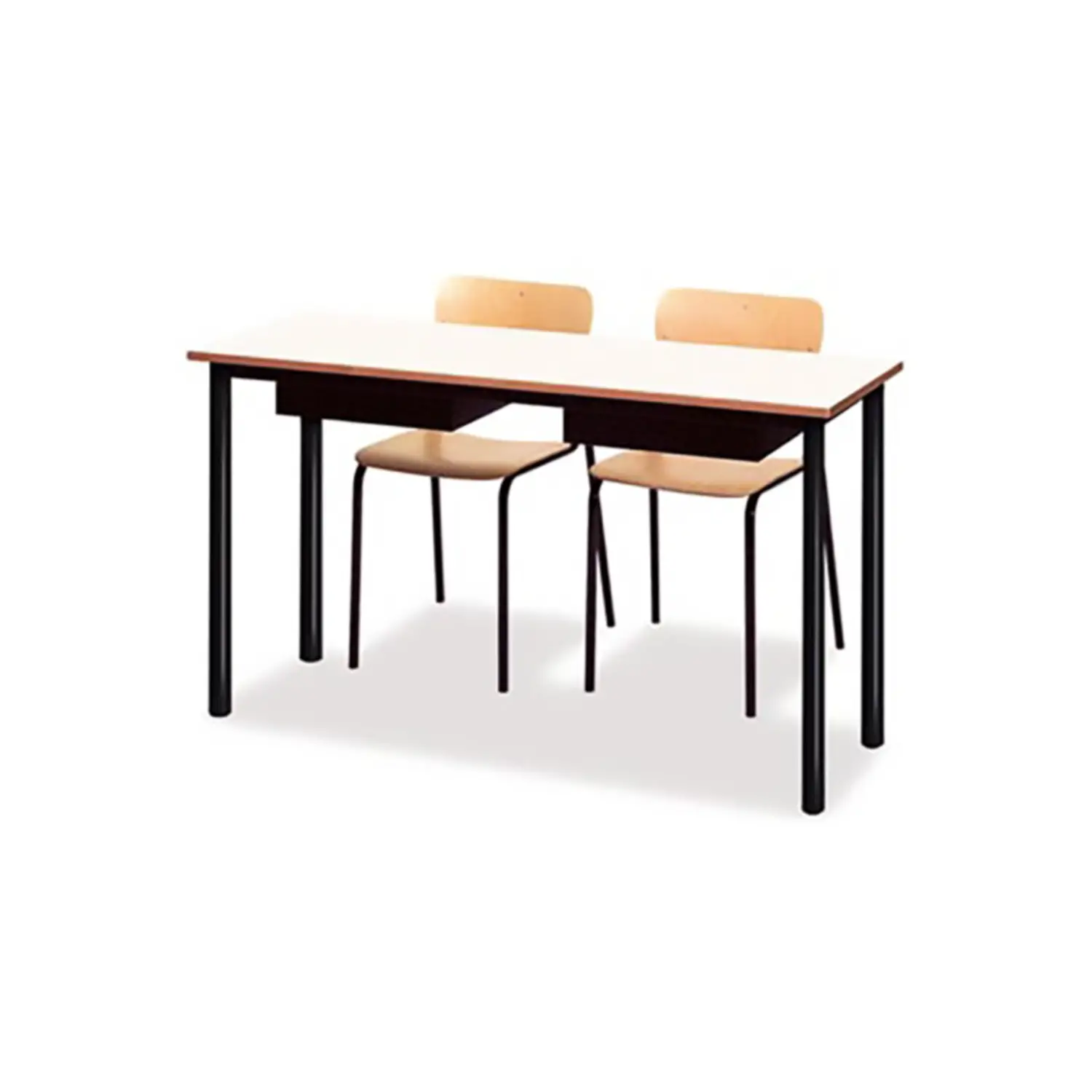 Banco Biposto 600 - Sottopiano In Lamiera H 58 Cm. Per Ambienti Scolastici - Conforme CAM - Arredo scuola dell'obbligo