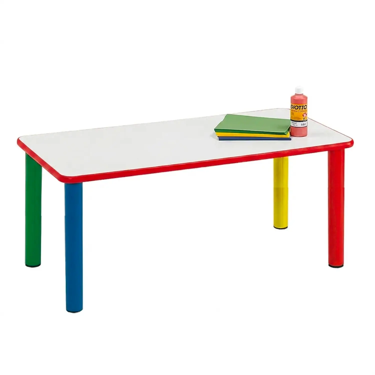 Tavolo Scuola Infanzia Color Basic Rettangolare Misura 1 - Tavoli e Cattedre