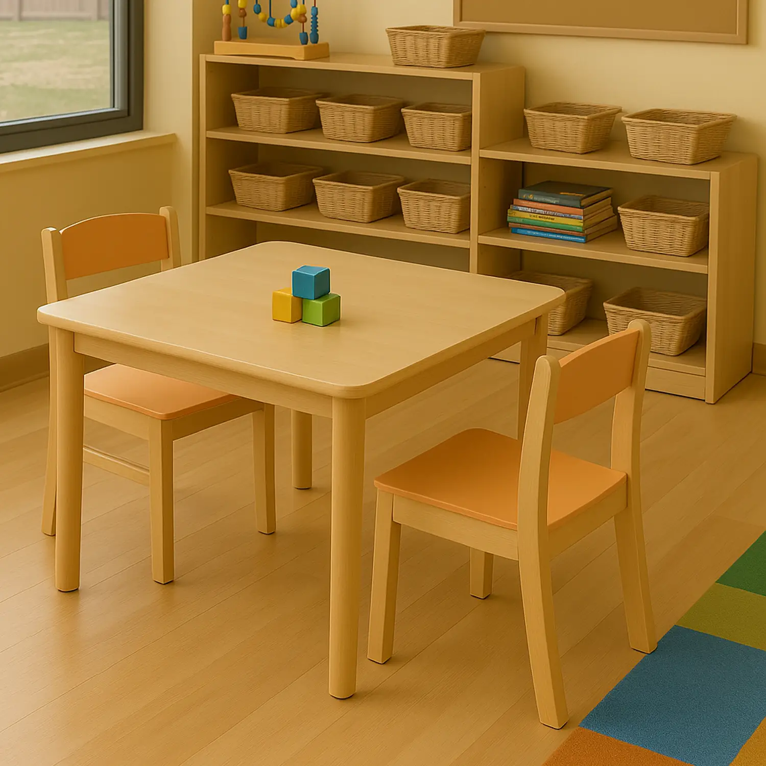 Sedia Bambini Nido e Infanzia Susy Seduta cm. 31 Arancio - Sedie in legno