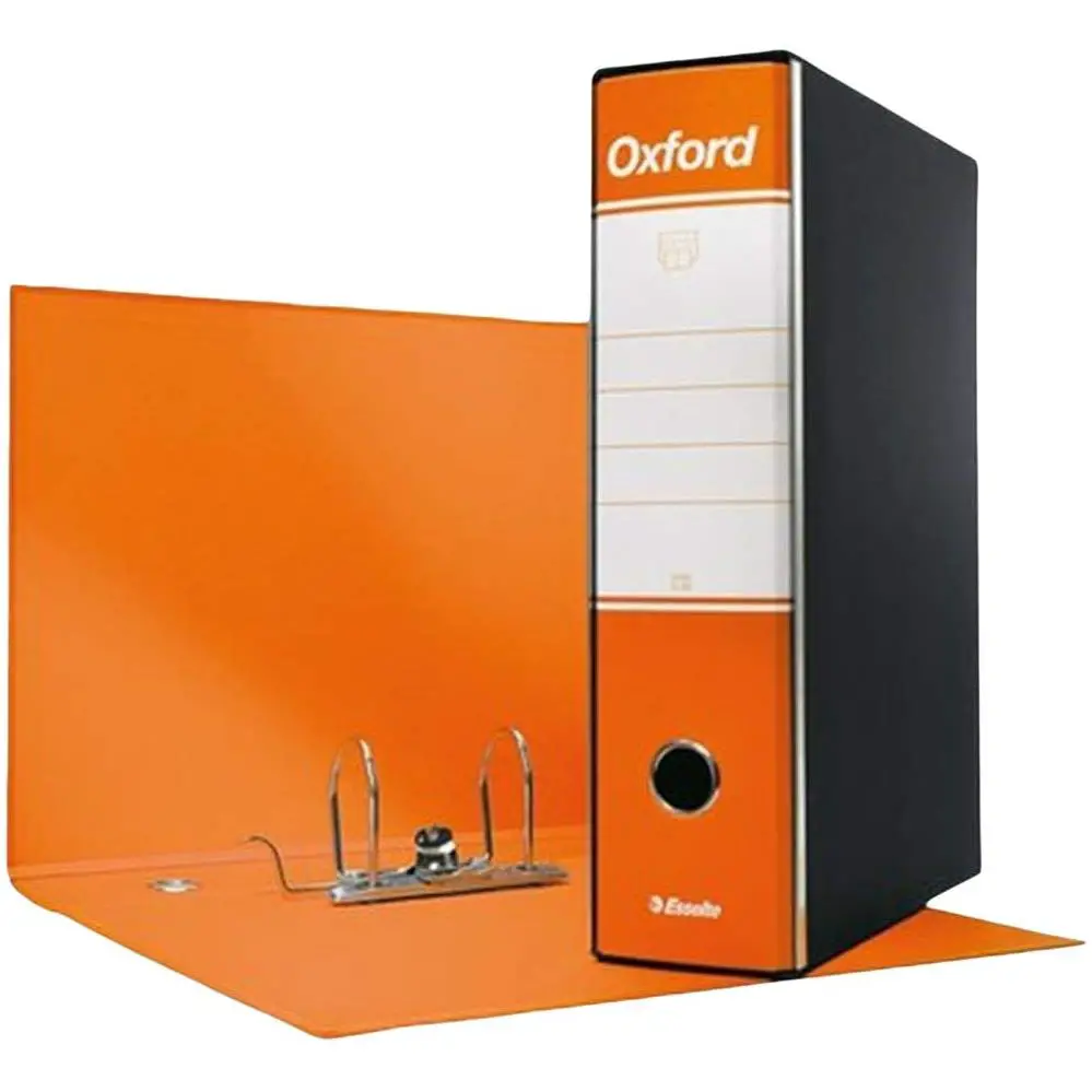 Registratore con Custodia Oxford Arancio - Dorso 8 cm - Formato A4 - Archiviazione