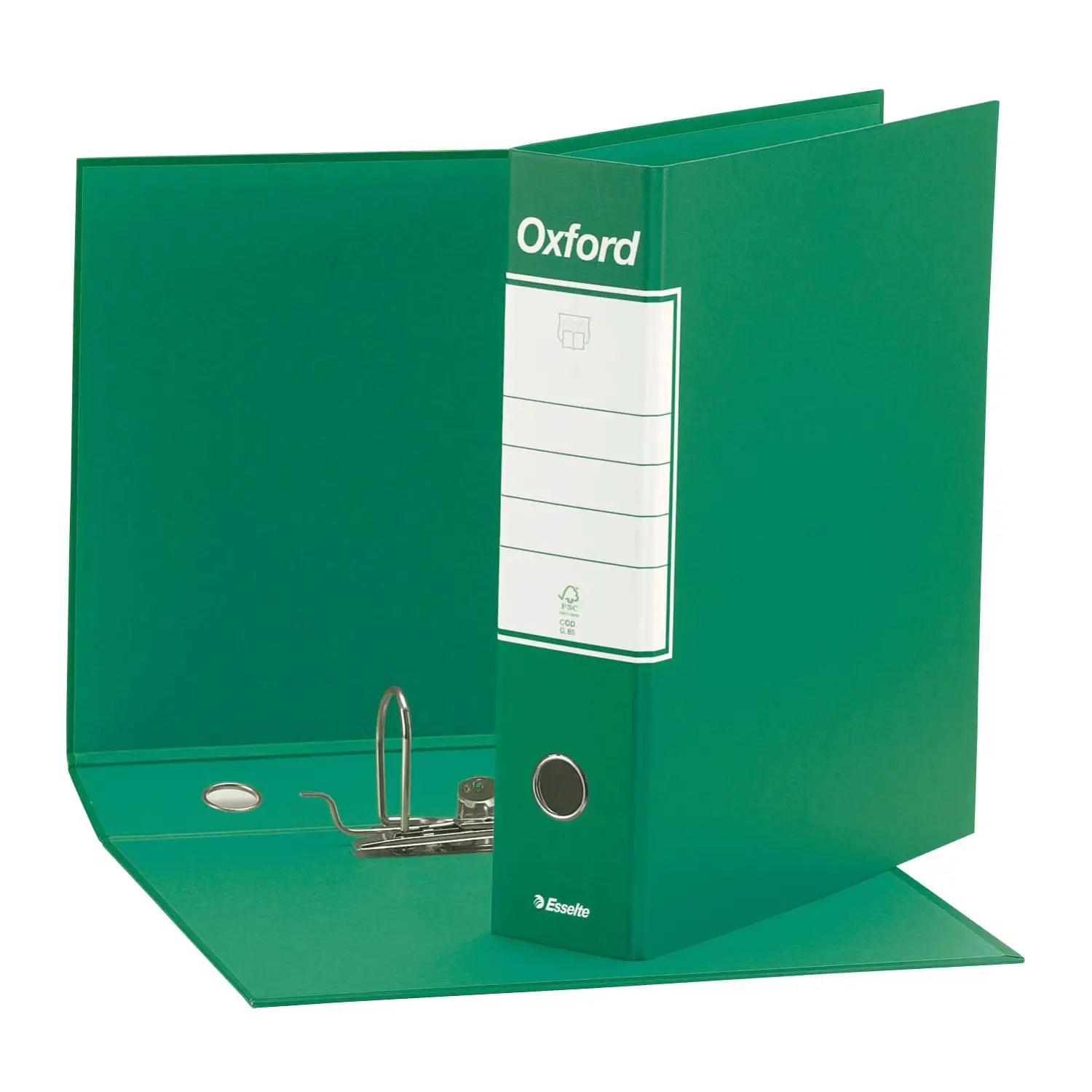 Raccoglitore a Leva Oxford Commerciale Verde 23x30 cm – Registratore con Dorso da 8 cm - Archiviazione