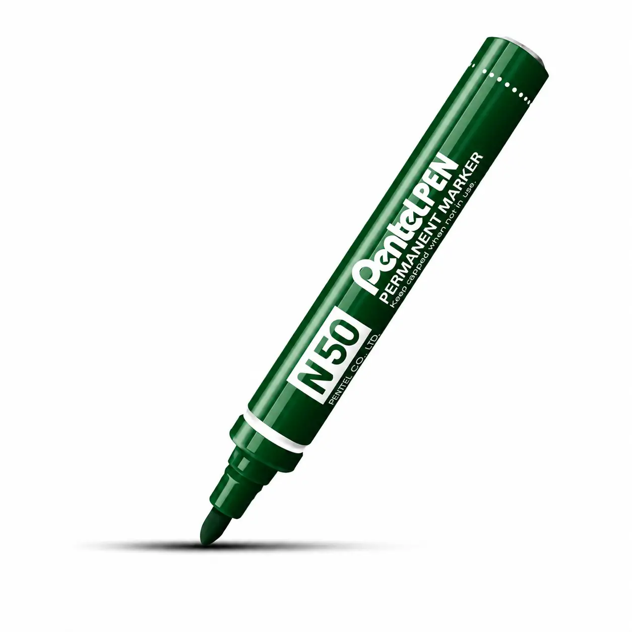 Marker Permanente Pentel N50 Verde – Punta Tonda 4,3 mm - Pennarelli