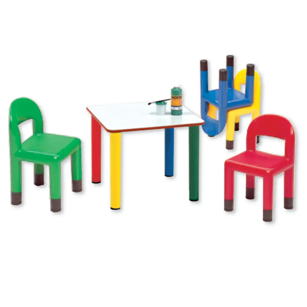 Tavolo e Sedie Bambini Scuola Infanzia Color Kit Promo 1 - Arredo Nido e Infanzia