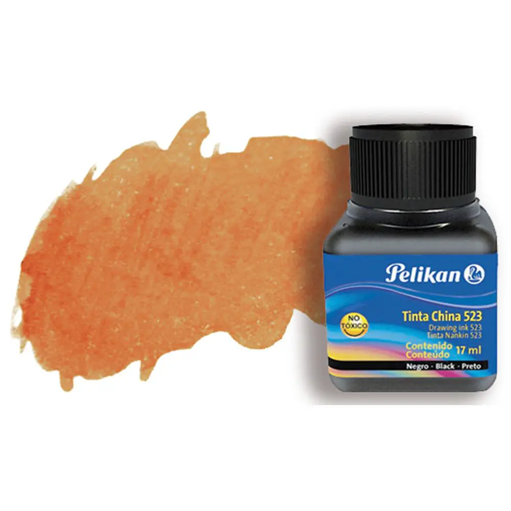 Inchiostro di China Pelikan – Terra di Siena 10 ml per Calligrafia e Disegno Artistico - Inchiostri e acquerelli