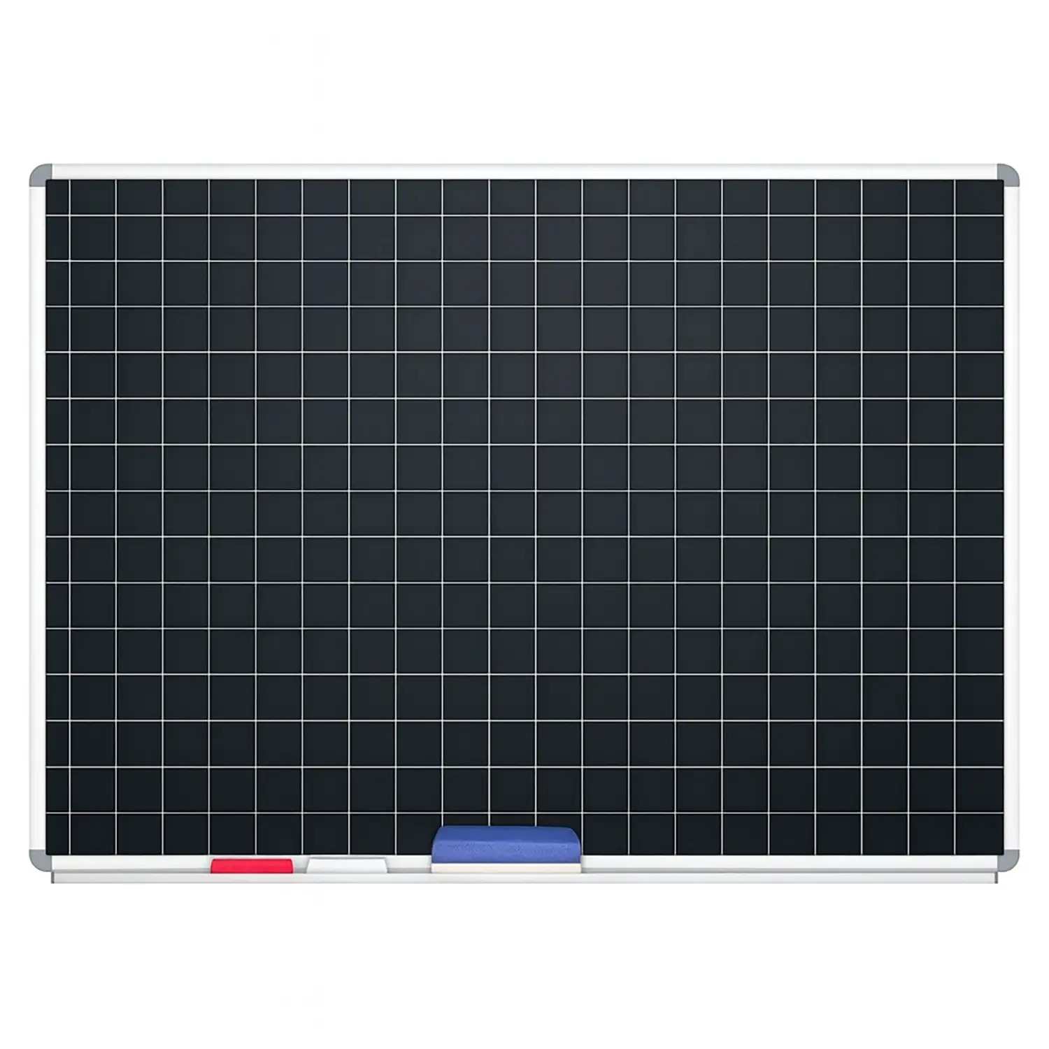 Lavagna Magnetica Grigio Ardesia Quadrettata 120x200 cm – Quadretti 5x5 cm, Garanzia 20 Anni - Lavagnette e carrelli