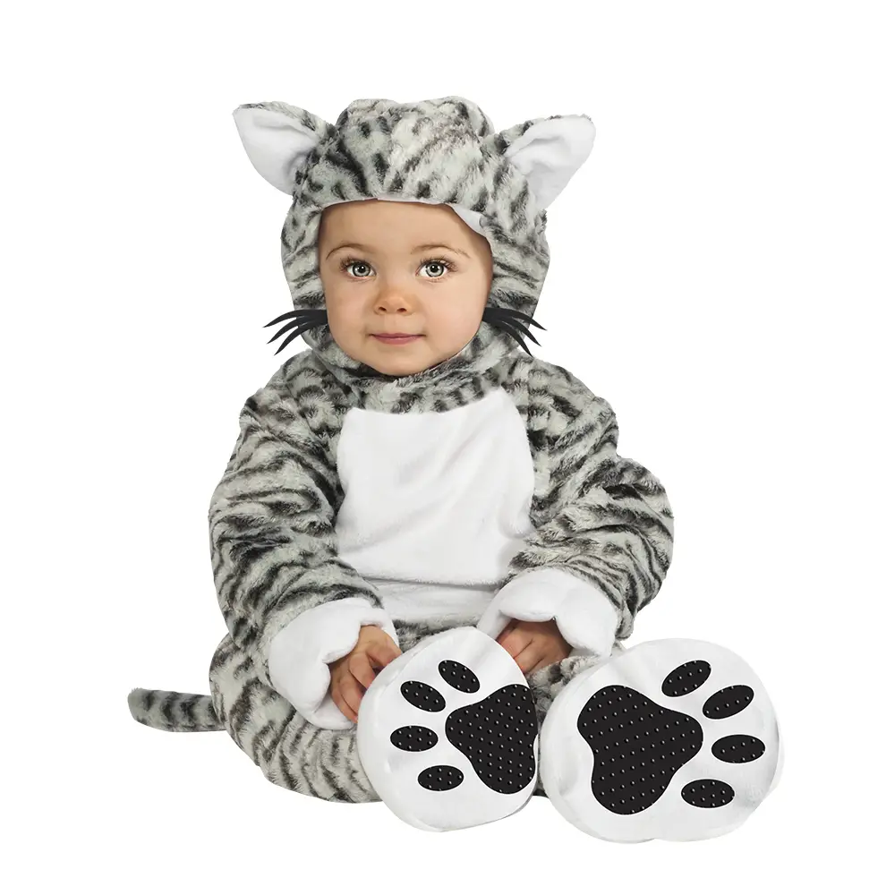 Costume Gattino per Bambini - Taglia Toddler - 1/2 anni - abiti bambino e bambina