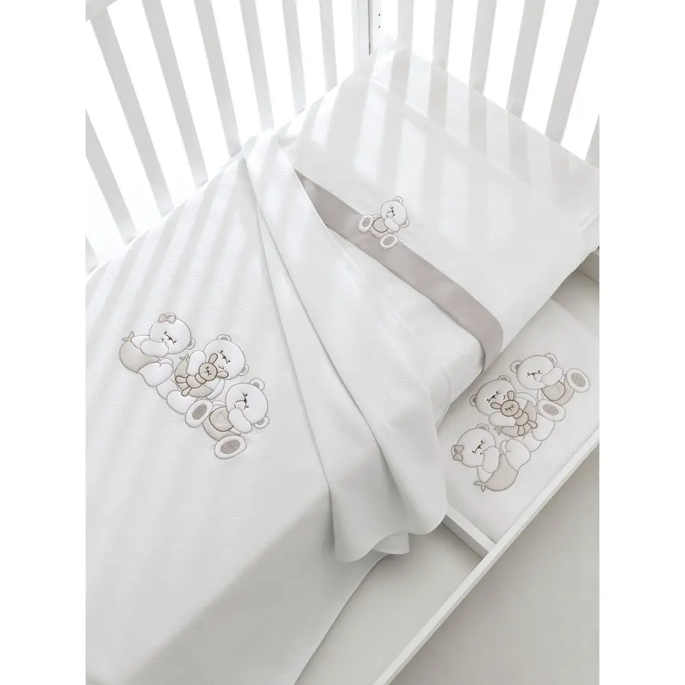 COPERTA PIQUET BIANCO TORTORA COLL. MIRTILLO - lenzuolini