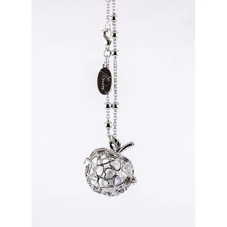 COLLANA CHIAMA ANGELI MELA ARGENTO - linea mamma