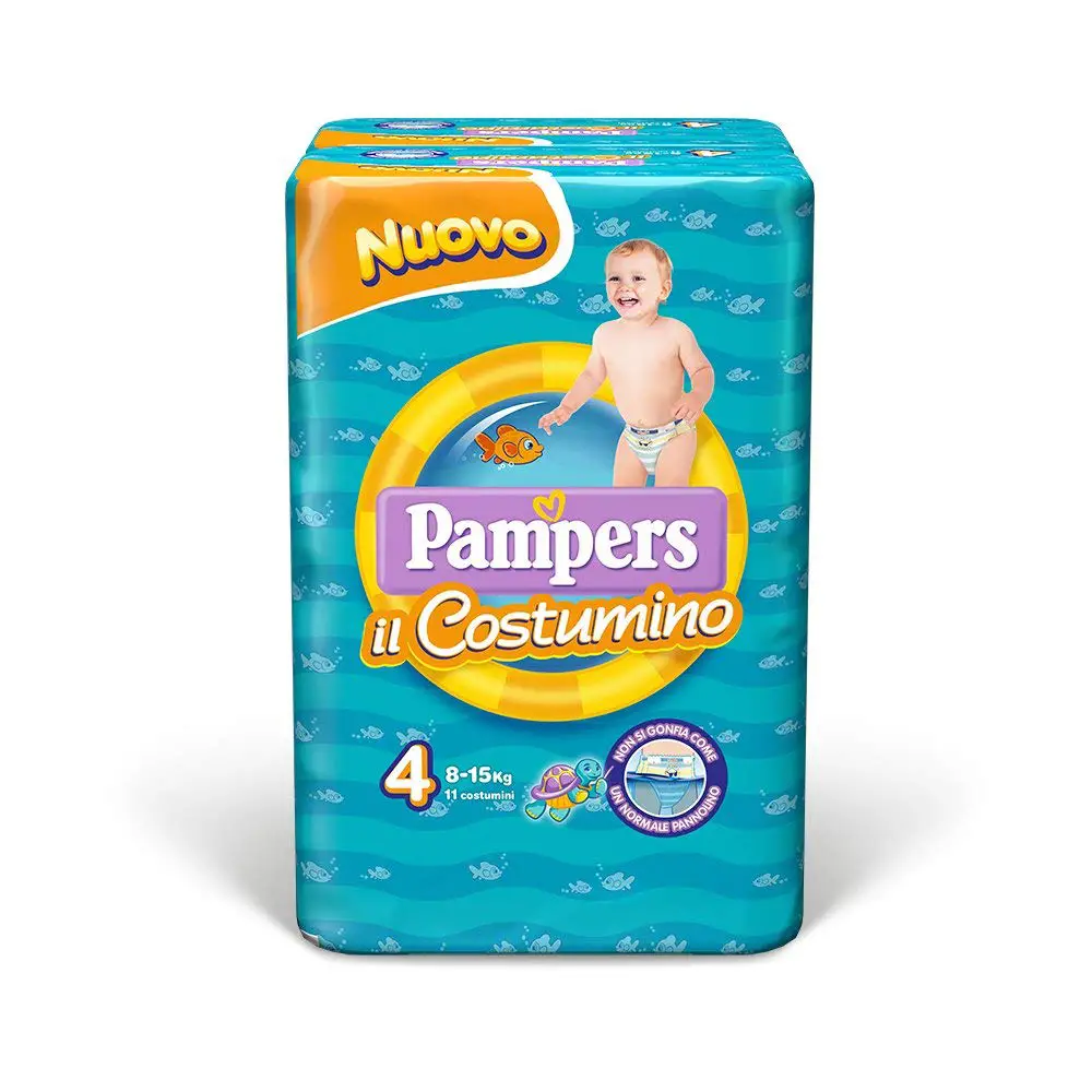 Pannolini Pampers Costumino - Taglia 4-5 - 8-15 Kg - 11 Pezzi - pannolini e salviettine