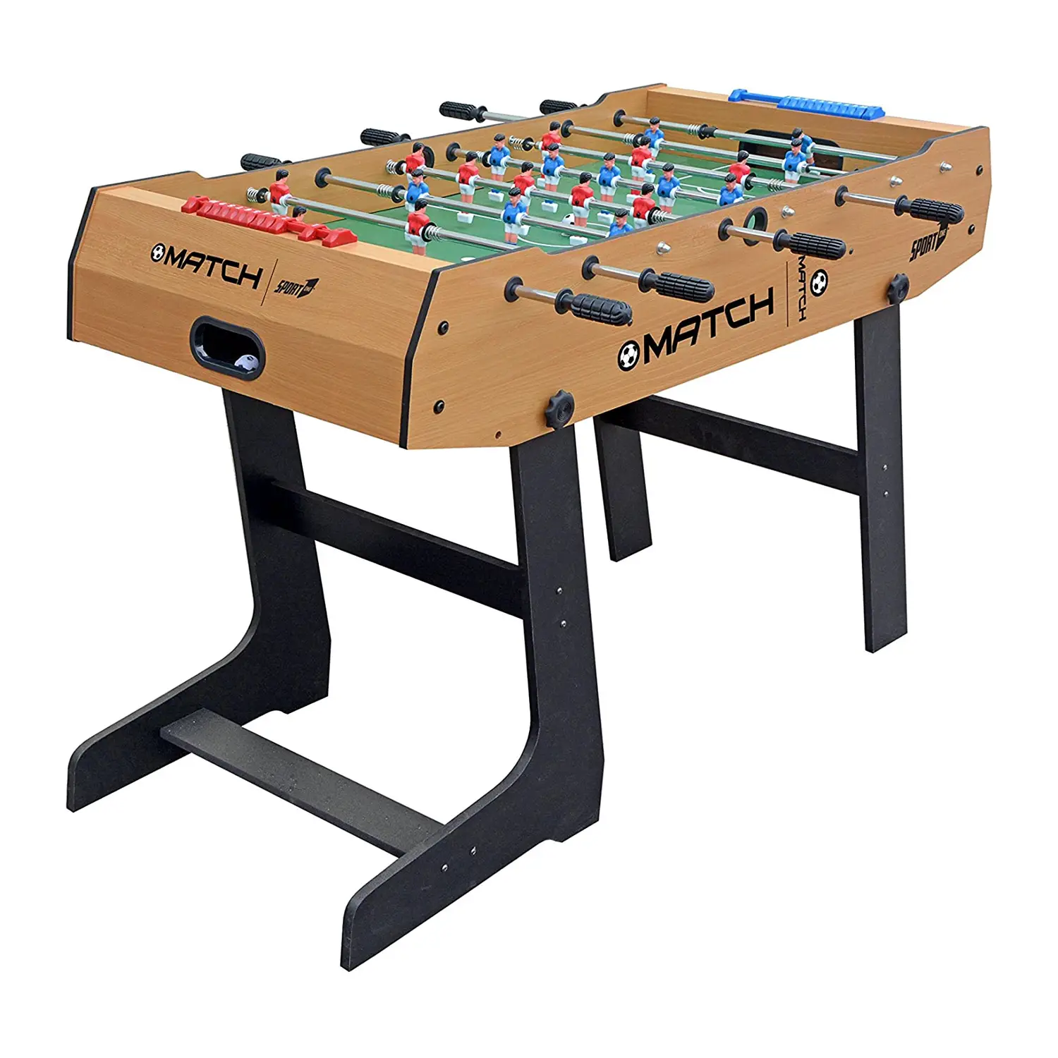 Sport1 Calcetto Match Salvaspazio – Biliardino Pieghevole 121x61x85 cm - tavoli gioco