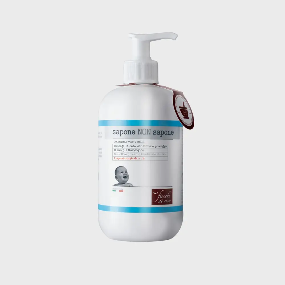 Fiocchi di Riso Sapone non Sapone 400 ml – Detergente Delicato per Viso e Mani - cosmesi e igiene