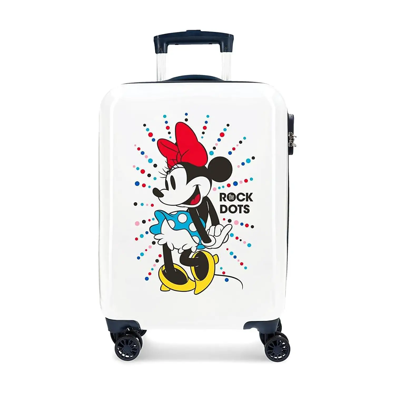 Trolley Cabina Mickey Magic Disney 55cm Bianco ABS 4 Ruote - valige e borse da viaggio