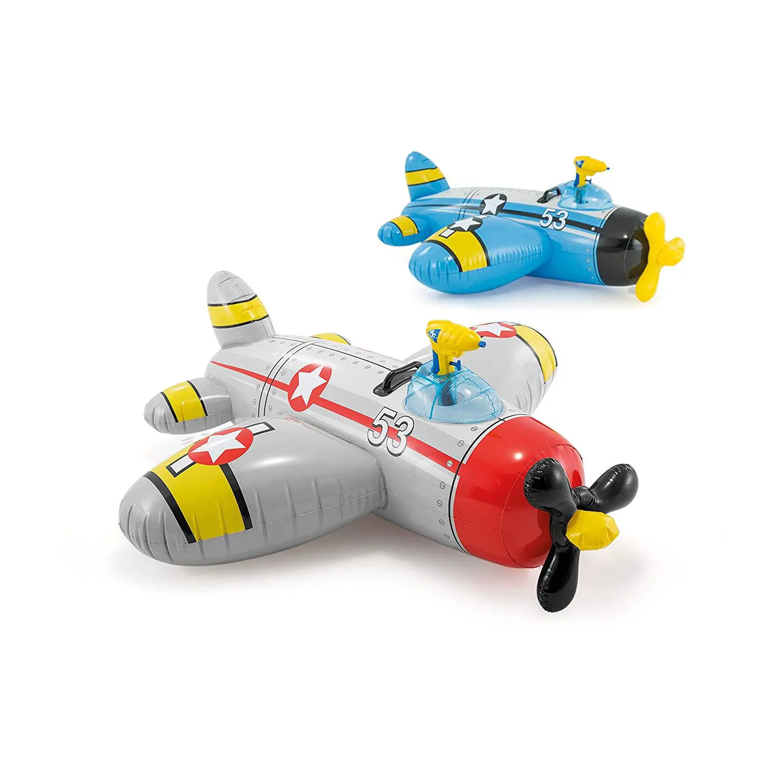 Cavalcabile Elicottero Gonfiabile per Bambini con Pistola ad Acqua – Cm 132x130 - estivo mare