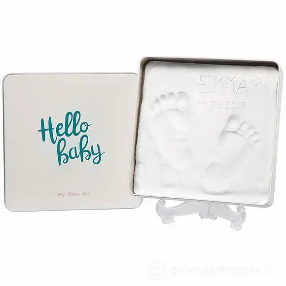 Baby Art Magic Box Square – Kit Impronta Mani e Piedi - complementi d'arredo