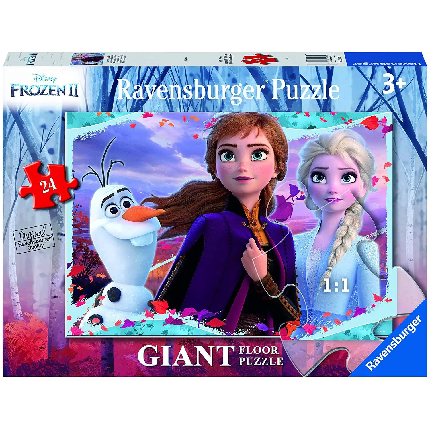 Puzzle 24 Pezzi Giant Frozen 2 B – Ravensburger - Puzzle in cartone
