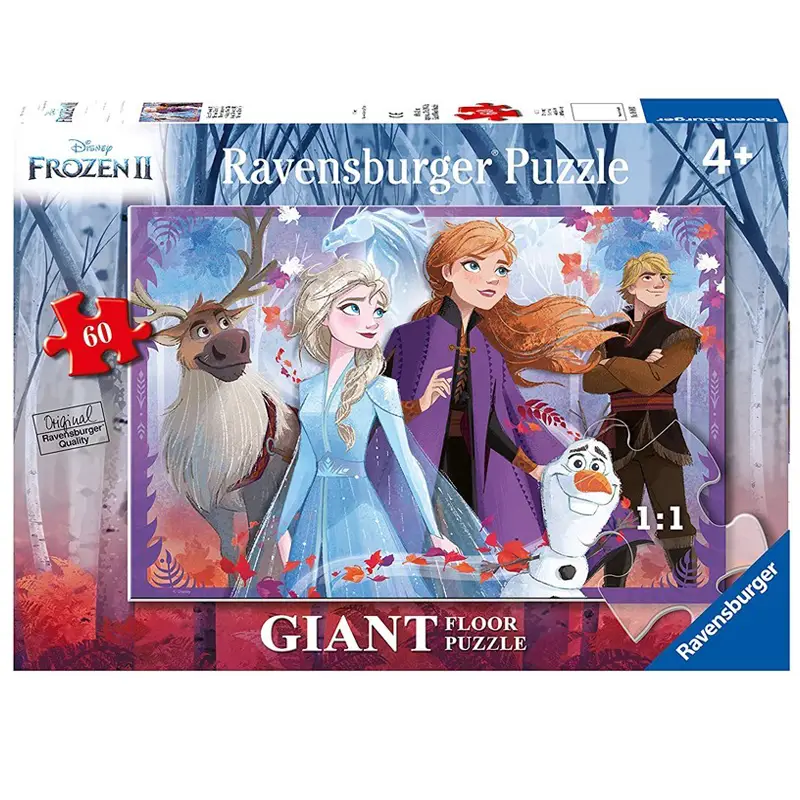 Puzzle 60 Pezzi Giant Frozen 2 A – Ravensburger - Puzzle in cartone