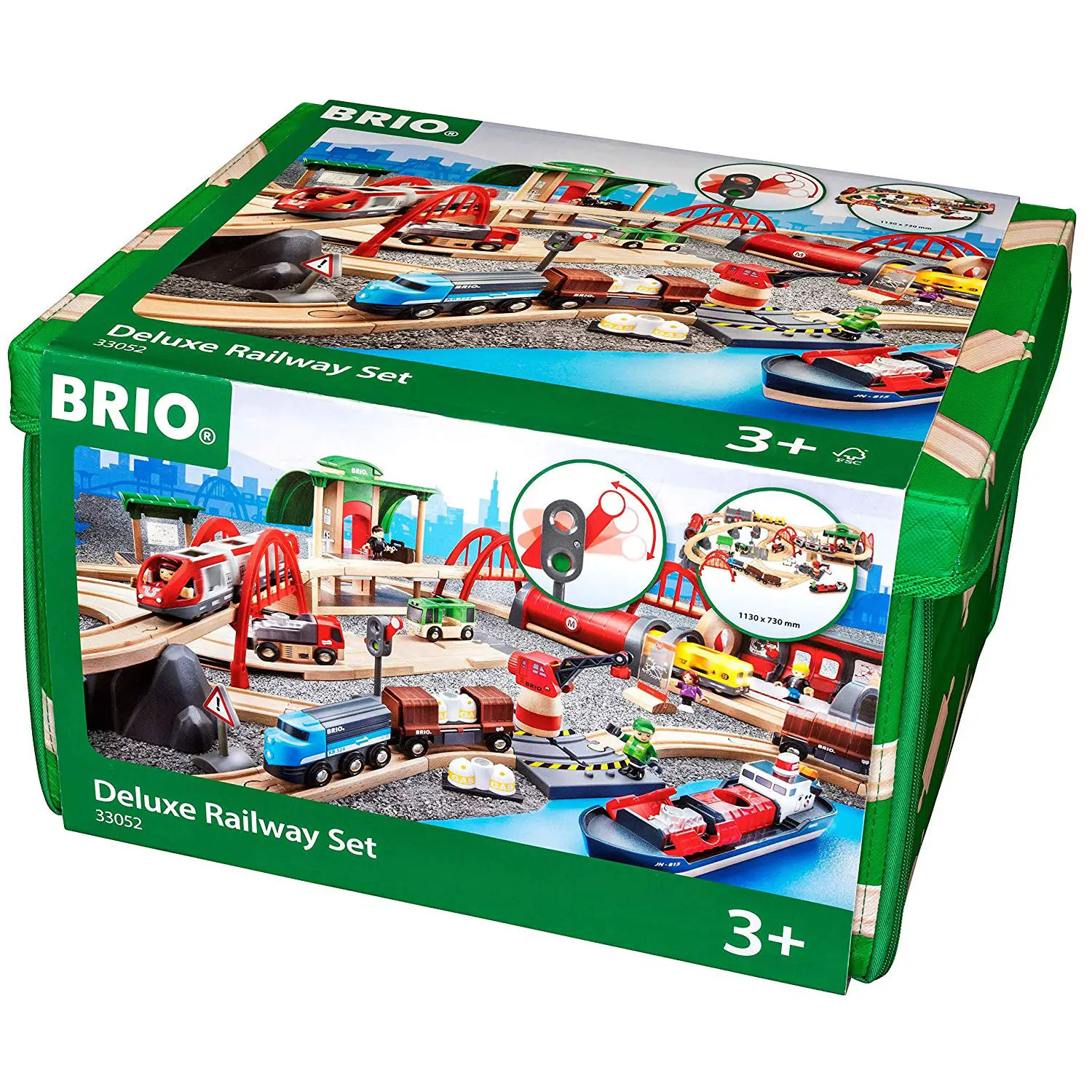 Brio Set Ferrovia Deluxe – Set Ferroviario Completo BRIO World - Costruzioni in legno