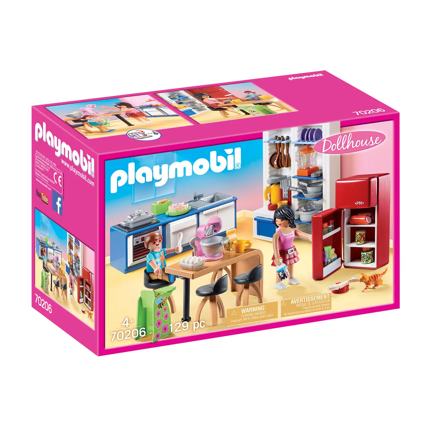 Playmobil 70206 Cucina con Elettrodomestici e Accessori, da 4 Anni - playmobil