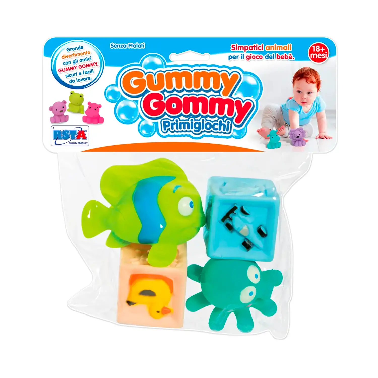 Gummy Gommy Busta 4 Pezzi - Animali