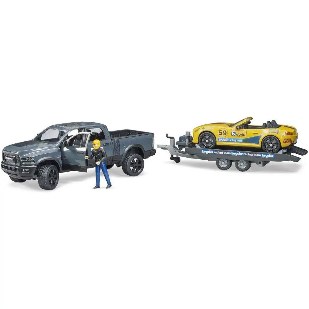 Bruder Pick-up Ram Power Wagon & Roadster Bruder Racing Team - modellini
