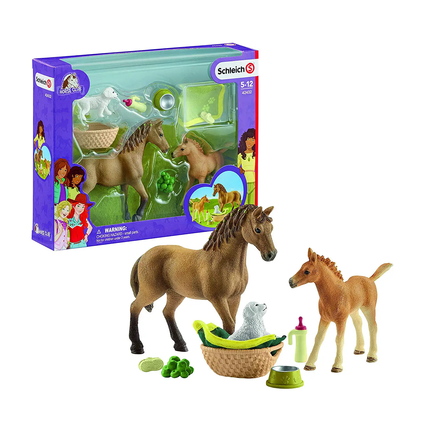 Schleich Horse Club Sarah Che Cura i Cuccioli - Animali
