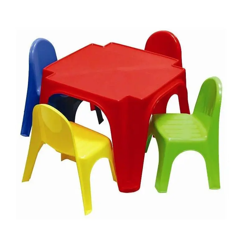 Tavolo Pic Nic Per Bambini "4 Amici" - Tavolo E 4 Sedie - Casette