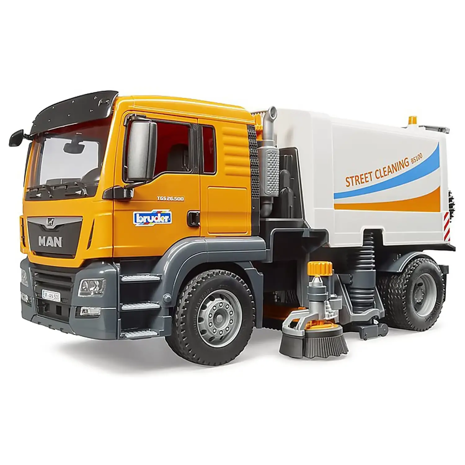 Bruder 03780 MAN TGS Camion Giocattolo per Pulizia Stradale - modellini