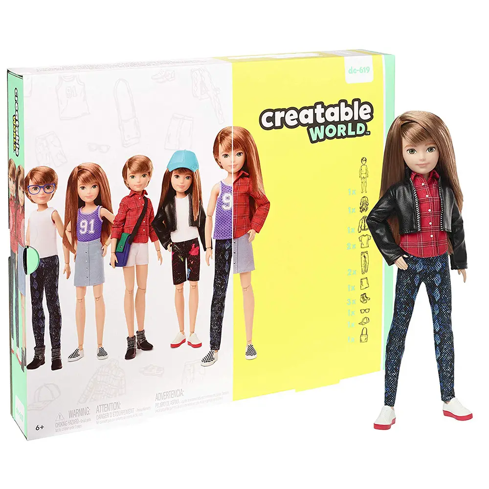 Creatable World Kit Deluxe Bambola Capelli Ramati • Ora a Prezzo Super Scontato! - collezionabili bambina