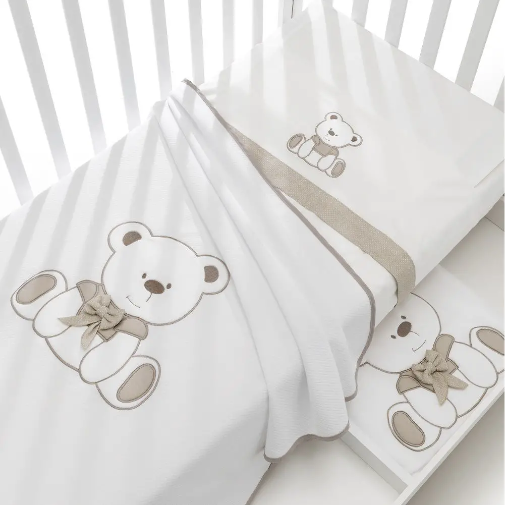 Erbesi Set Lenzuola Letto 3 Pezzi Tortora – Collezione Tato - lenzuolini
