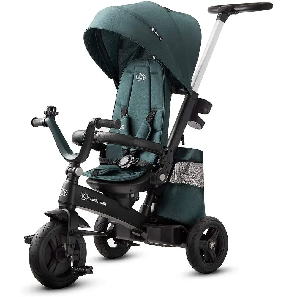 Triciclo Evolutivo con Maniglione Easytwist Midnight Green – Kinderkraft - Tricicli e primi passi