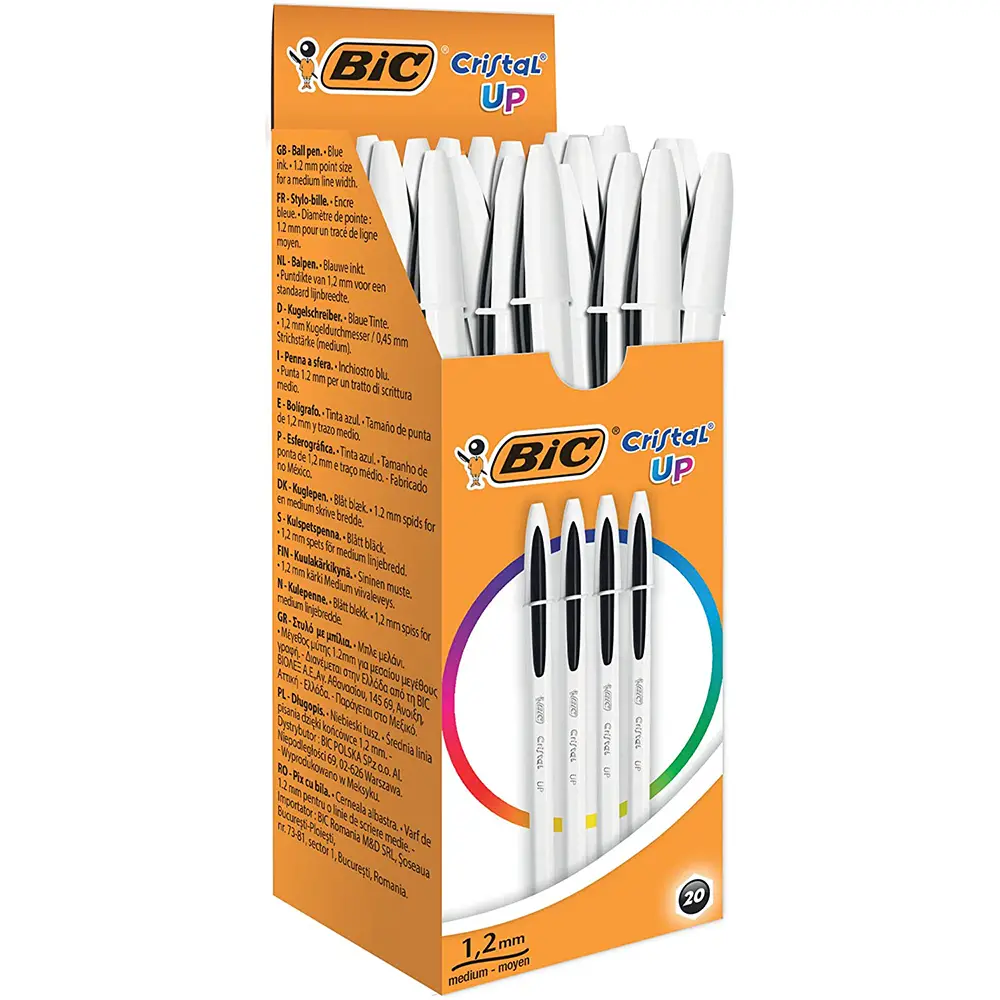 Penna Bic Cristal Up Nera - penne pennarelli ufficio