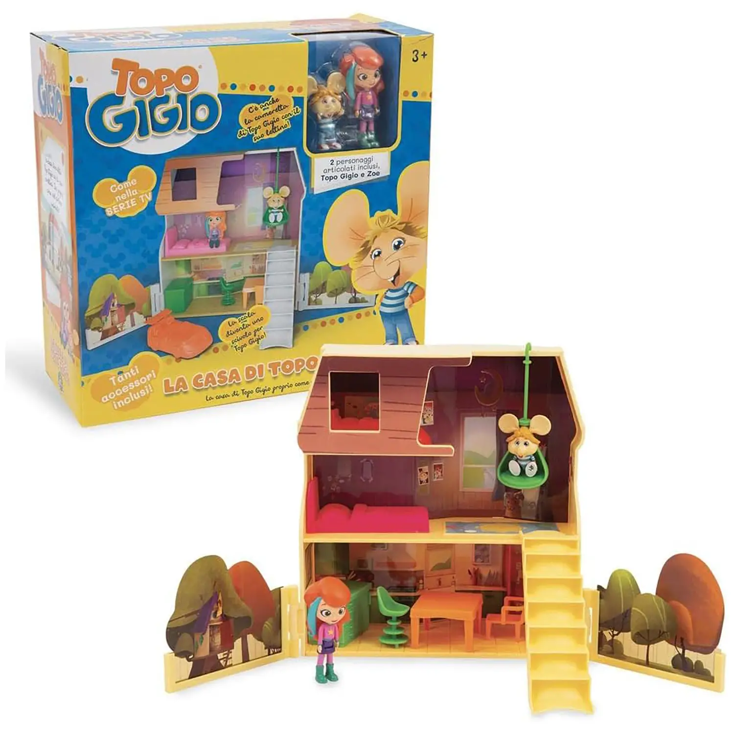 Casa Topo Gigio House Playset con 2 Personaggi ora ad un prezzo super scontato! - action figures ed accessori