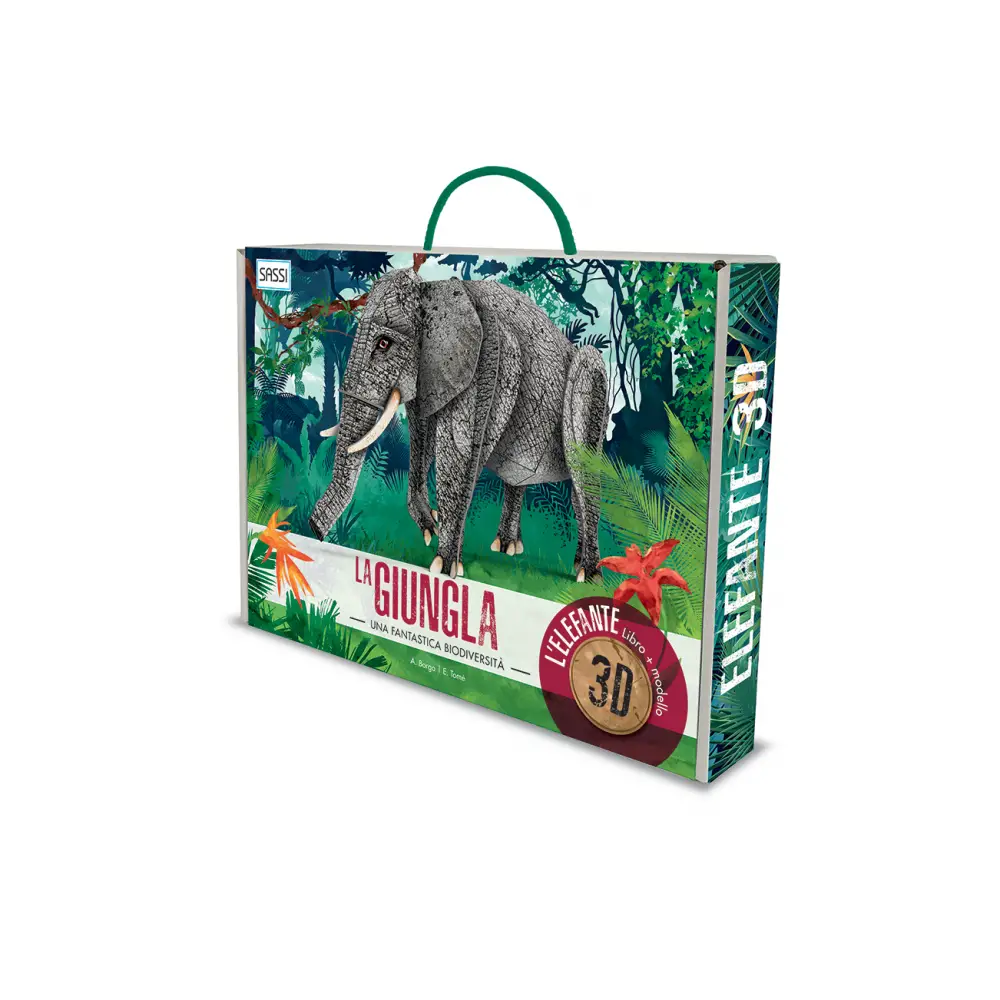 Libro 3d Models il Regno della Giungla Elefante - Prima biblioteca