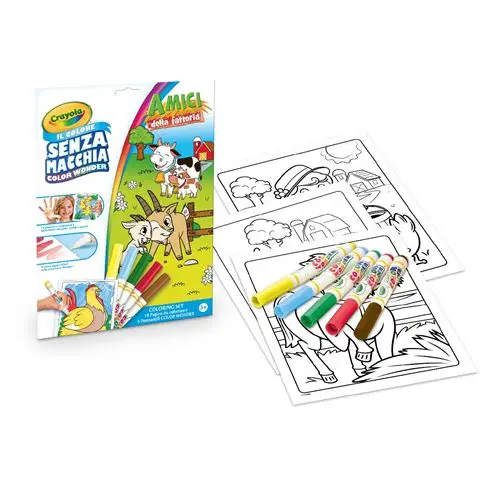 Coloring Set Color Wonder Amici della Fattoria - Manuali per attività creative