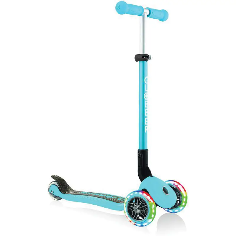 Monopattino Primo Foldable con Luci – Azzurro - monopattini
