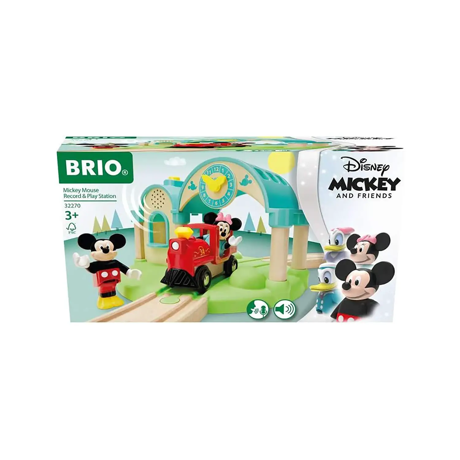 Brio Stazione Registra e Ascolta di Topolino e Minnie – Disney Record & Play - Costruzioni in legno