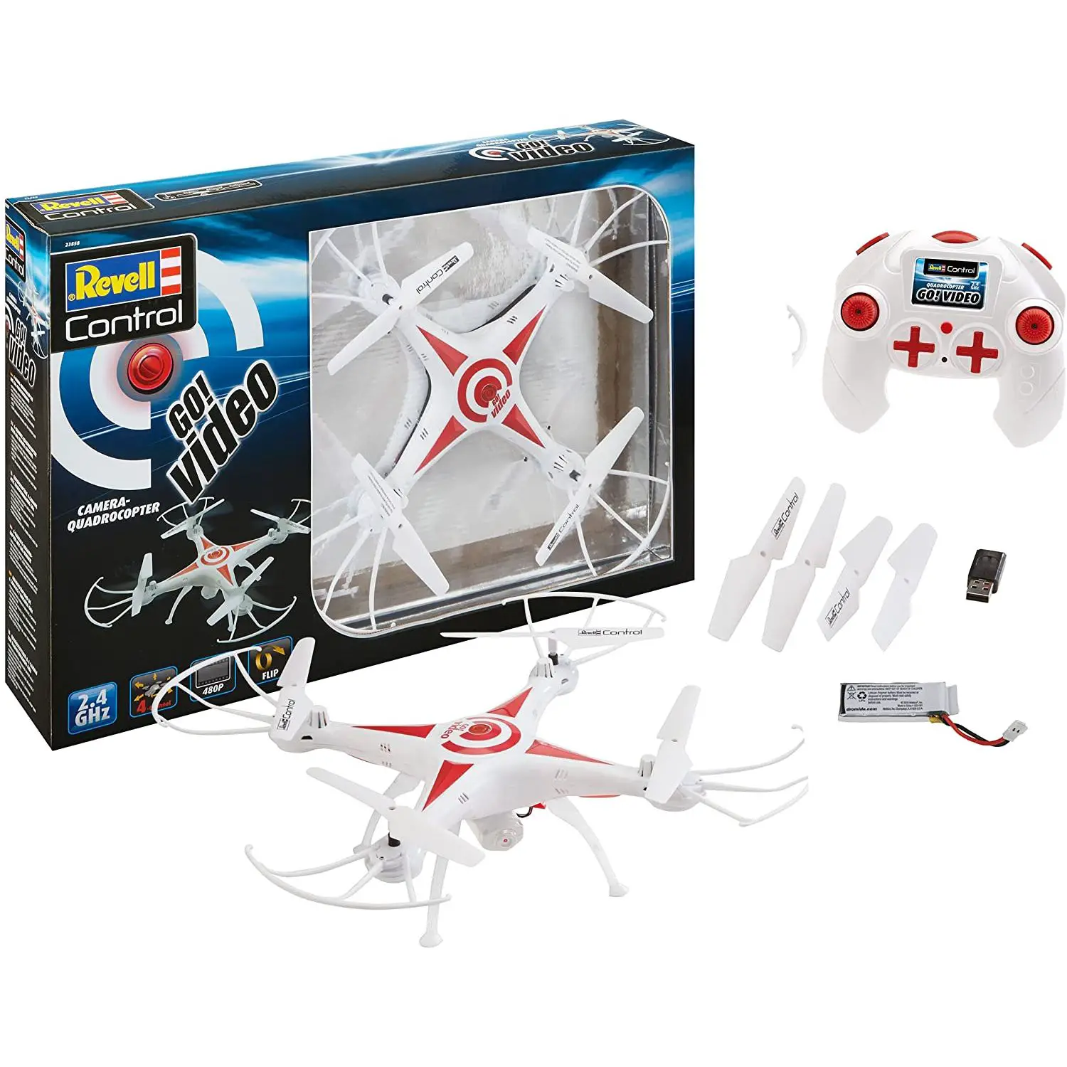 Quadcopter GO! Video con Radiocomando 2,4 GHz - radiocomandi