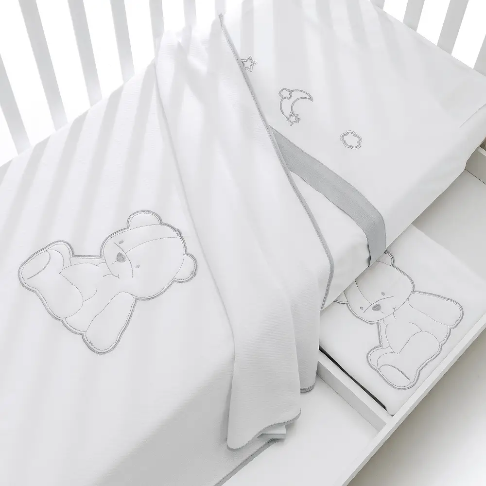 Stella Set Lenzuolo 3Pezzi Grigio Erbesi - lenzuolini
