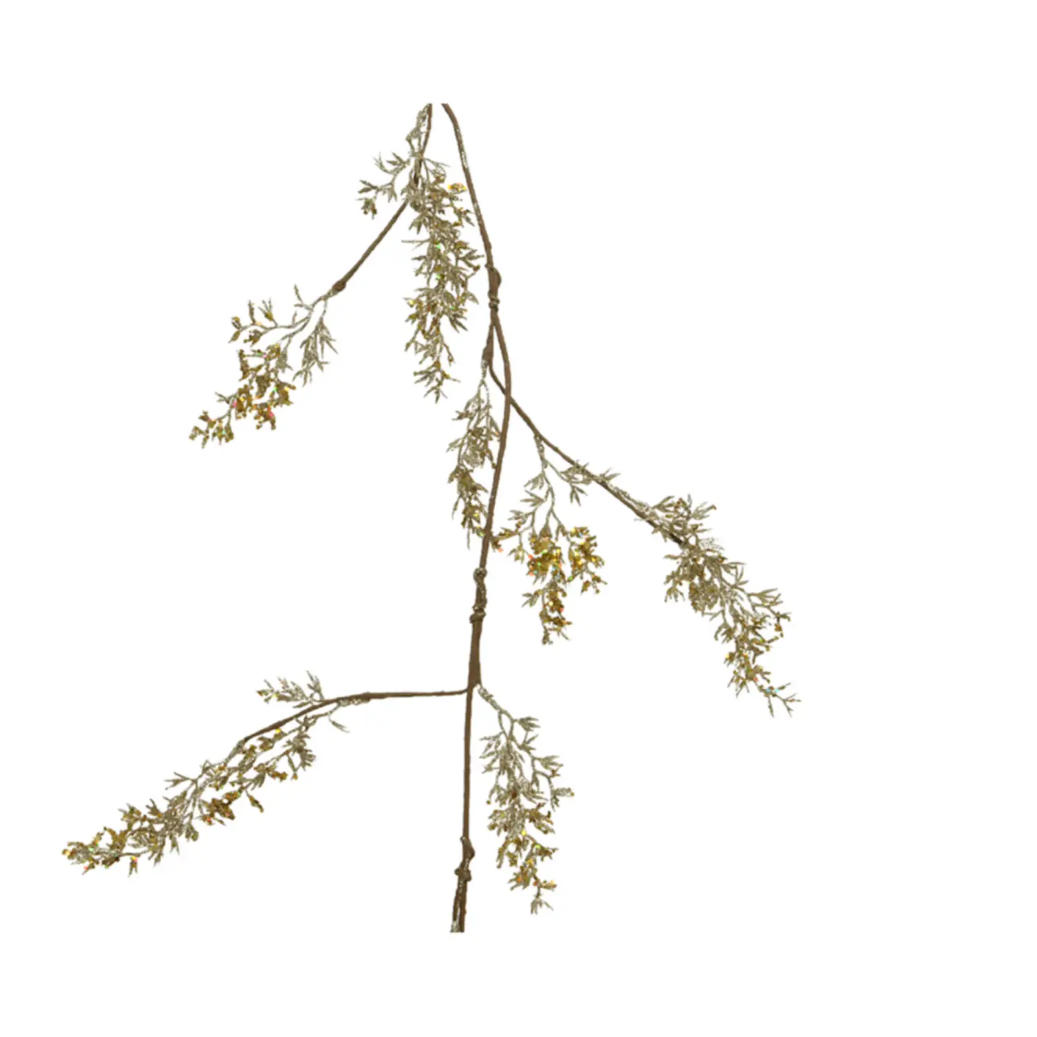 Ghirlanda con Glitter e Paillettes Oro – 3x10x110 cm - fiori e ghirlande