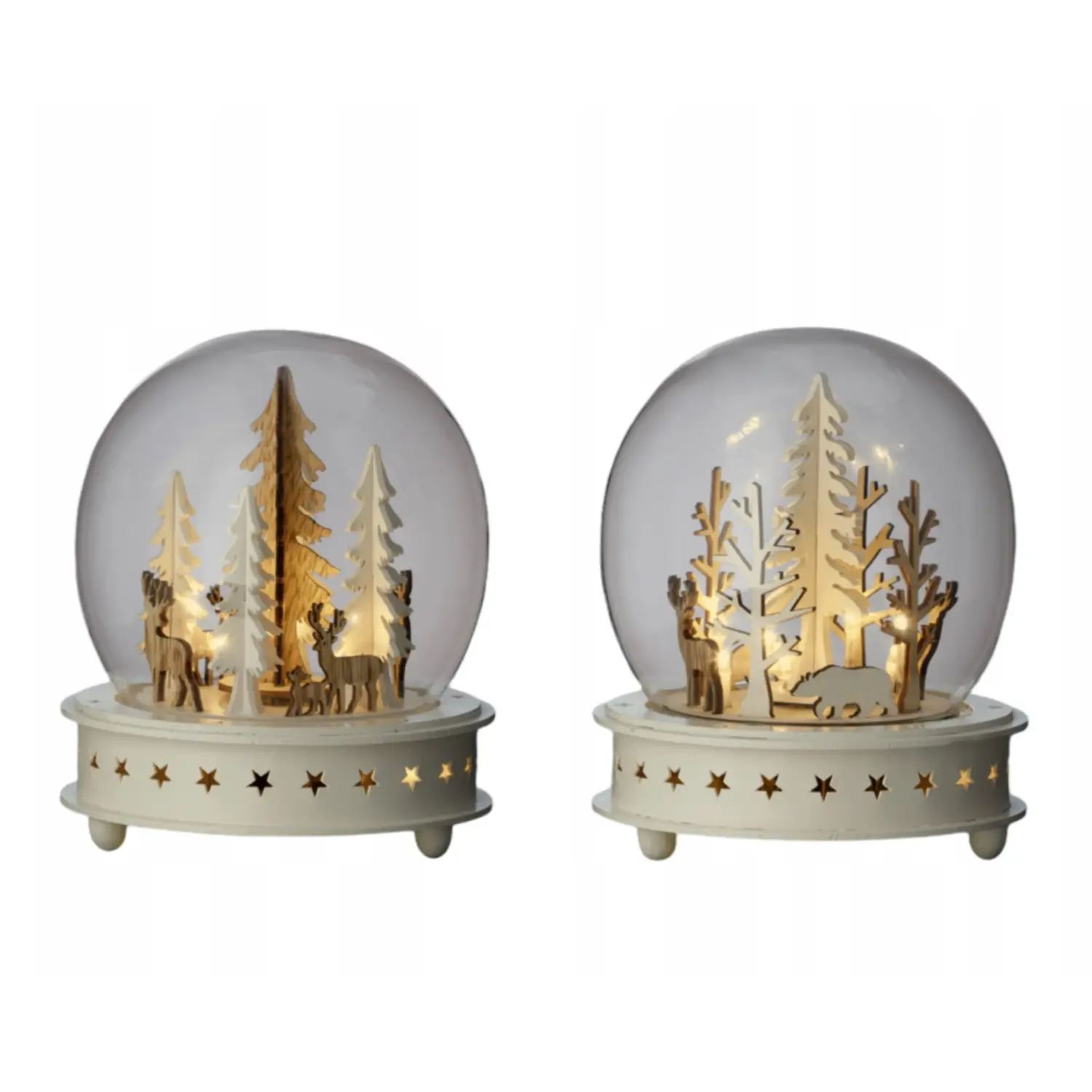 Sfera Natale Led Luce Calda Cm 15x15x17cm • Assortito - addobbi casa