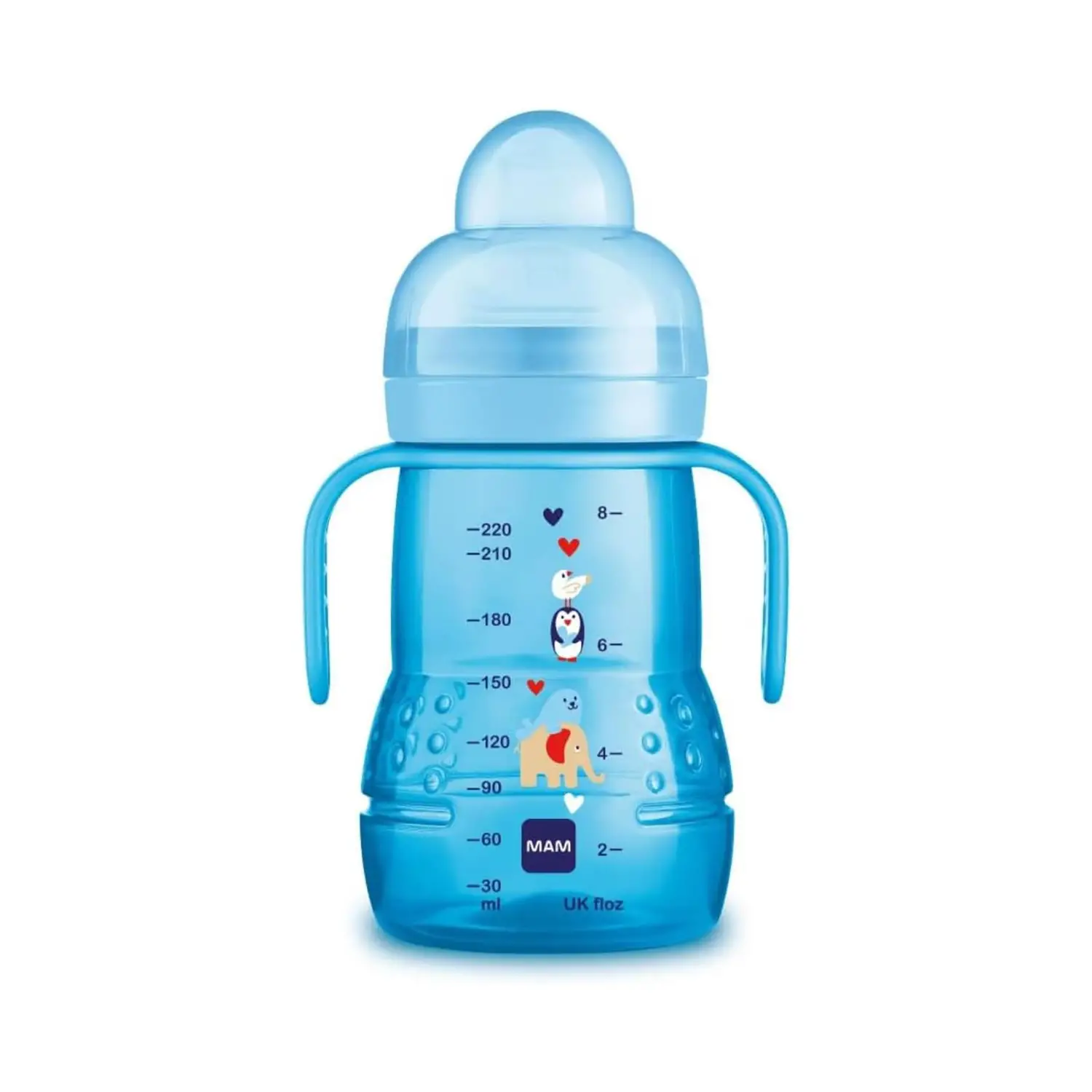Tazza MAM Trainer 220 ml – Azzurra, 4+ Mesi - piatti e posate