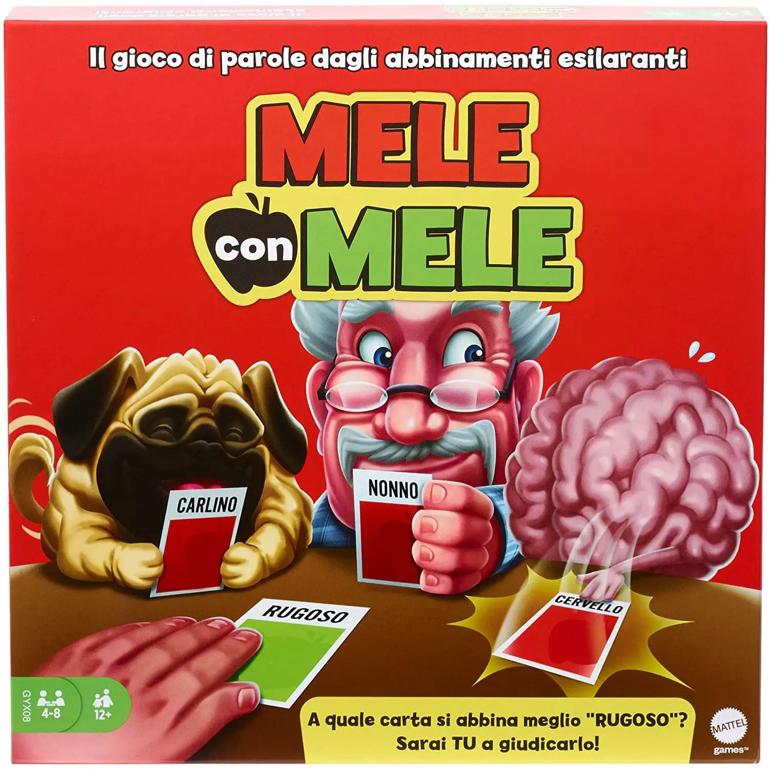 Mele con Mele, Party Box - Gioco da Tavolo Divertente per Famiglia e Amici - Giochi di società