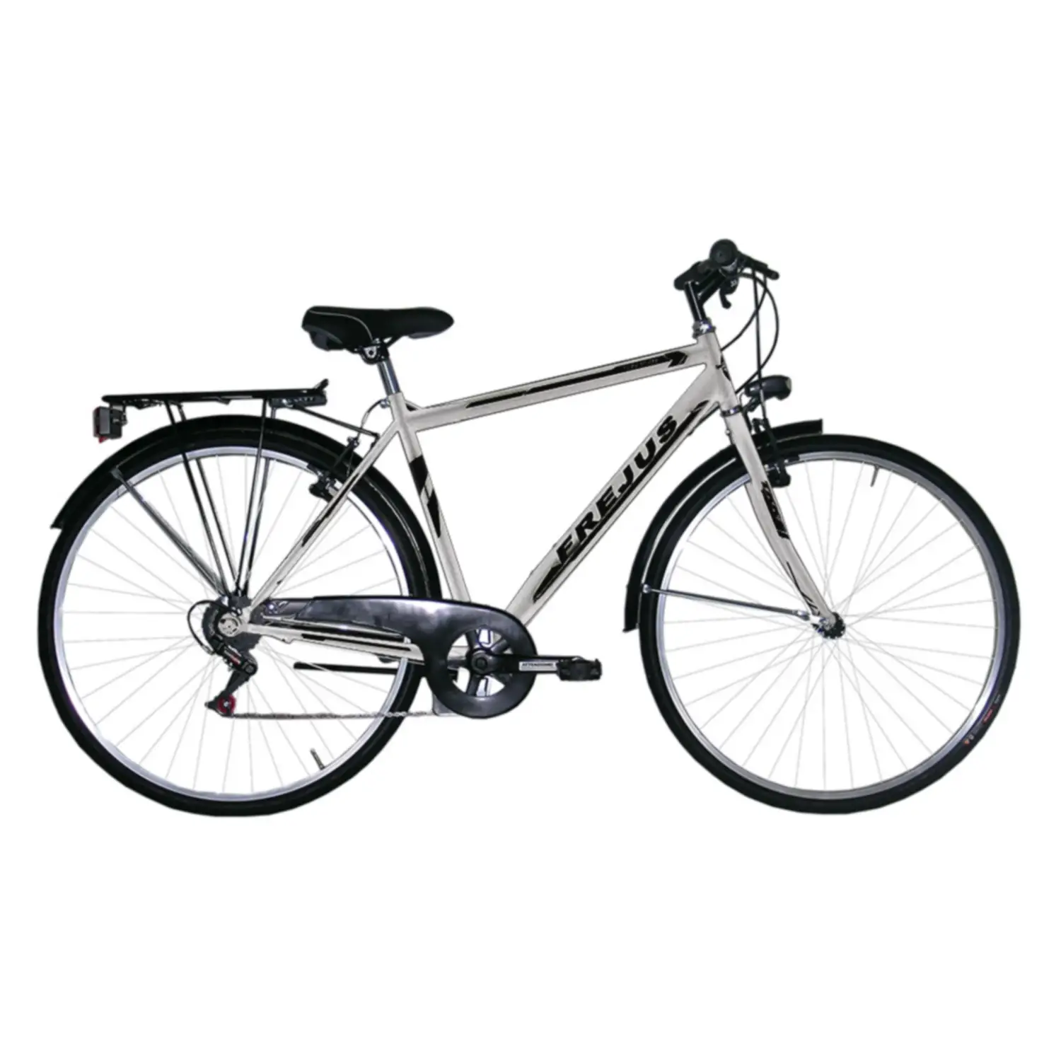 Bicicletta Trekking Uomo 28 Pollici - Argento, Cambio 6 Velocità - biciclette adulti