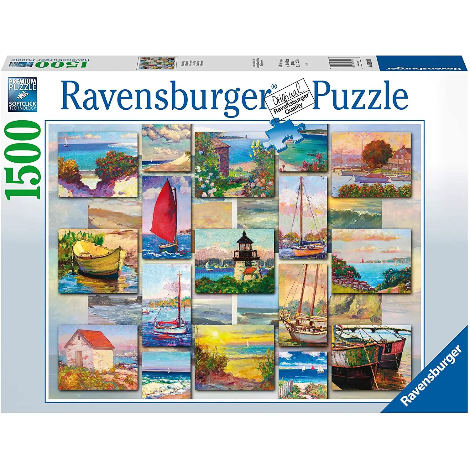 Puzzle 1500 Pezzi – Collage Costiero | Ravensburger - Puzzle in cartone