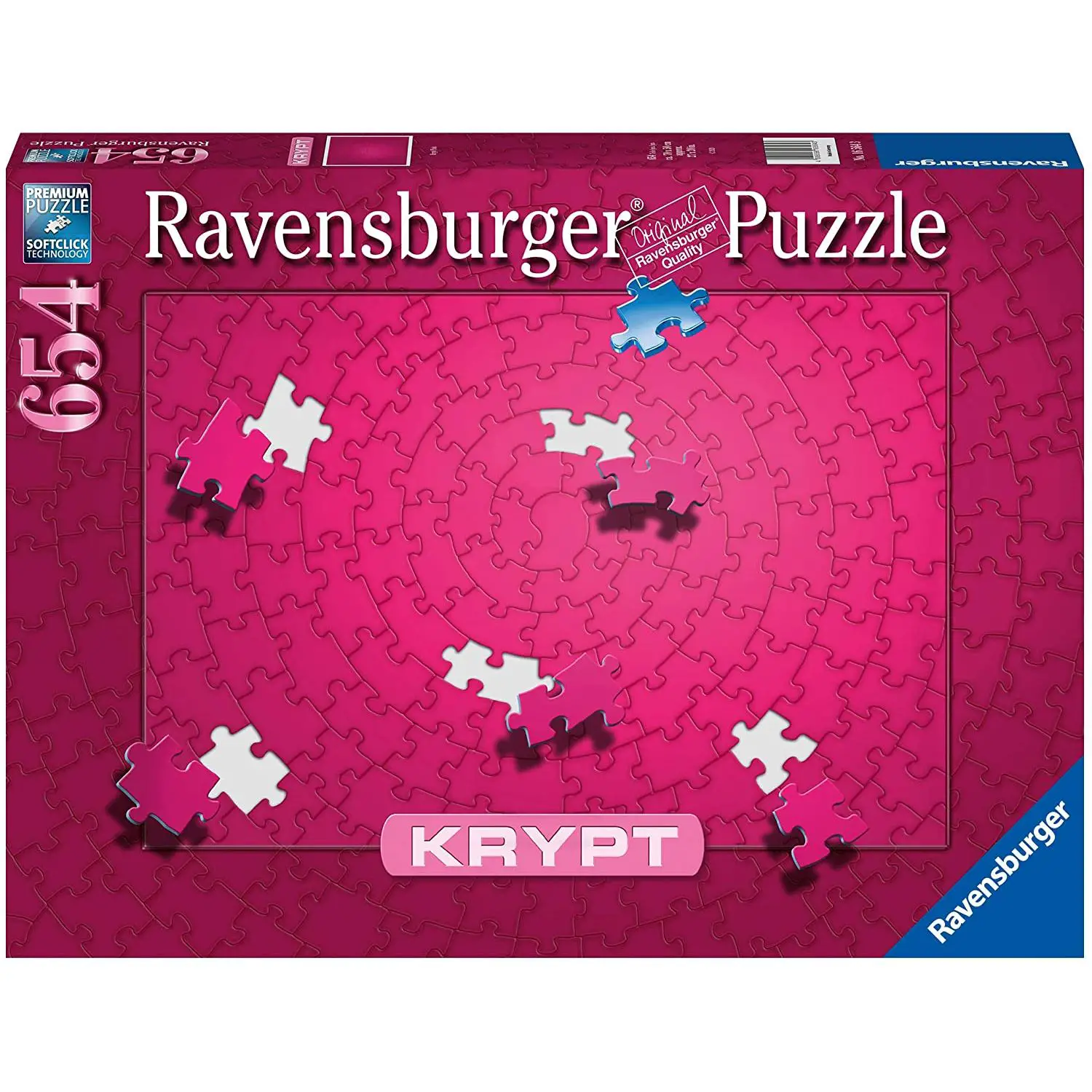 Puzzle Krypt Pink – 654 Pezzi | Sfida Monocromatica - Puzzle in cartone
