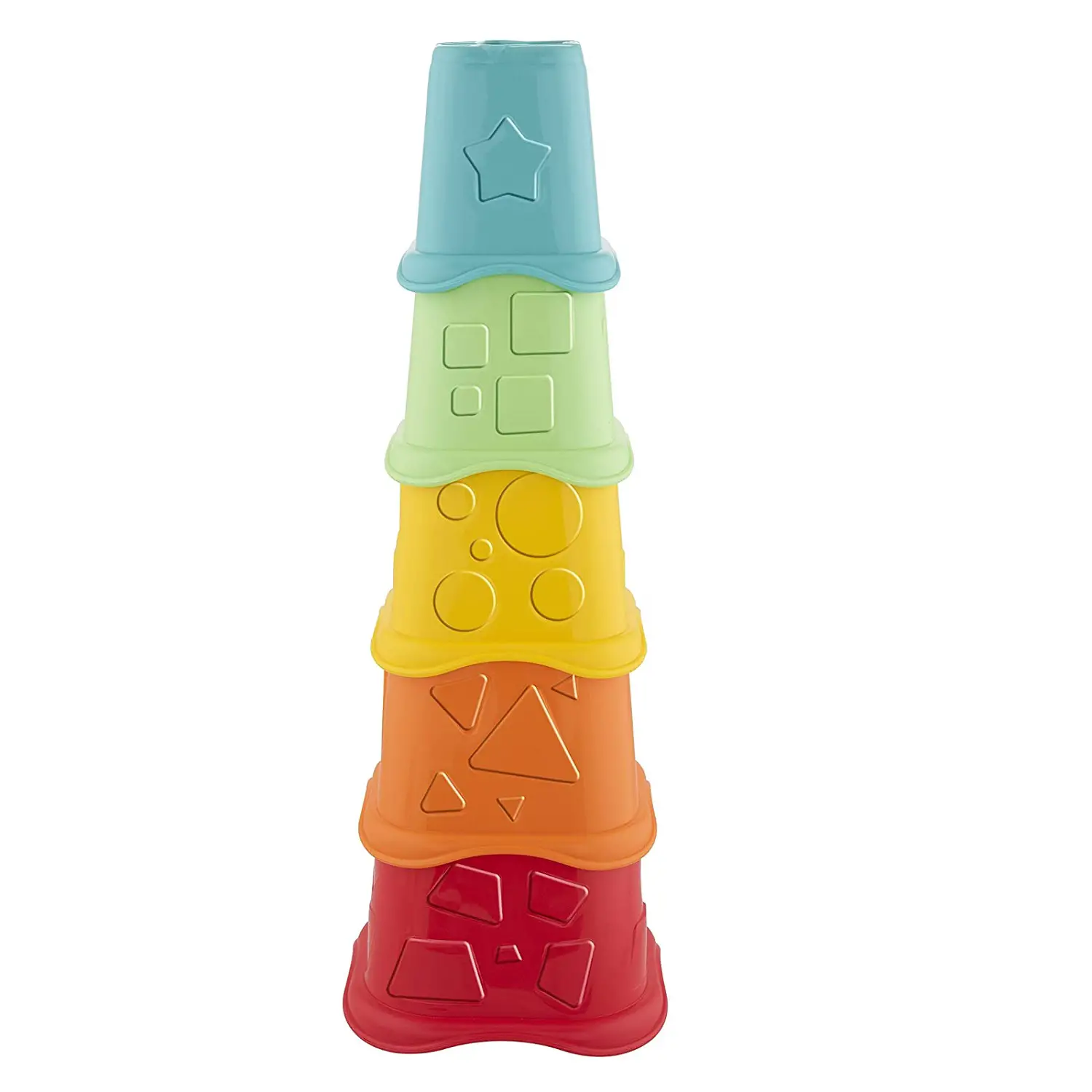 Chicco Tazze Impilabili 2in1 Eco+ – Gioco Educativo e Sostenibile per Bambini - Primi giochi