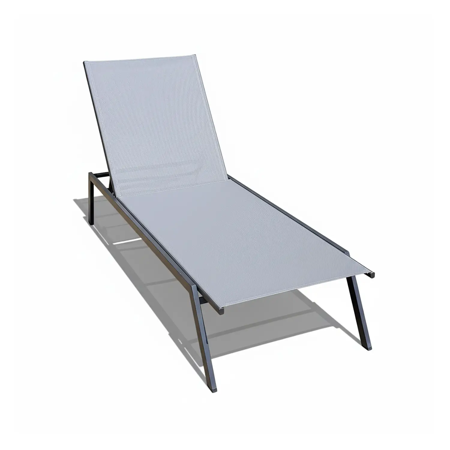 Lettino Playa Antracite – Lettino Prendisole da Giardino Elegante e Resistente - divani e poltrone