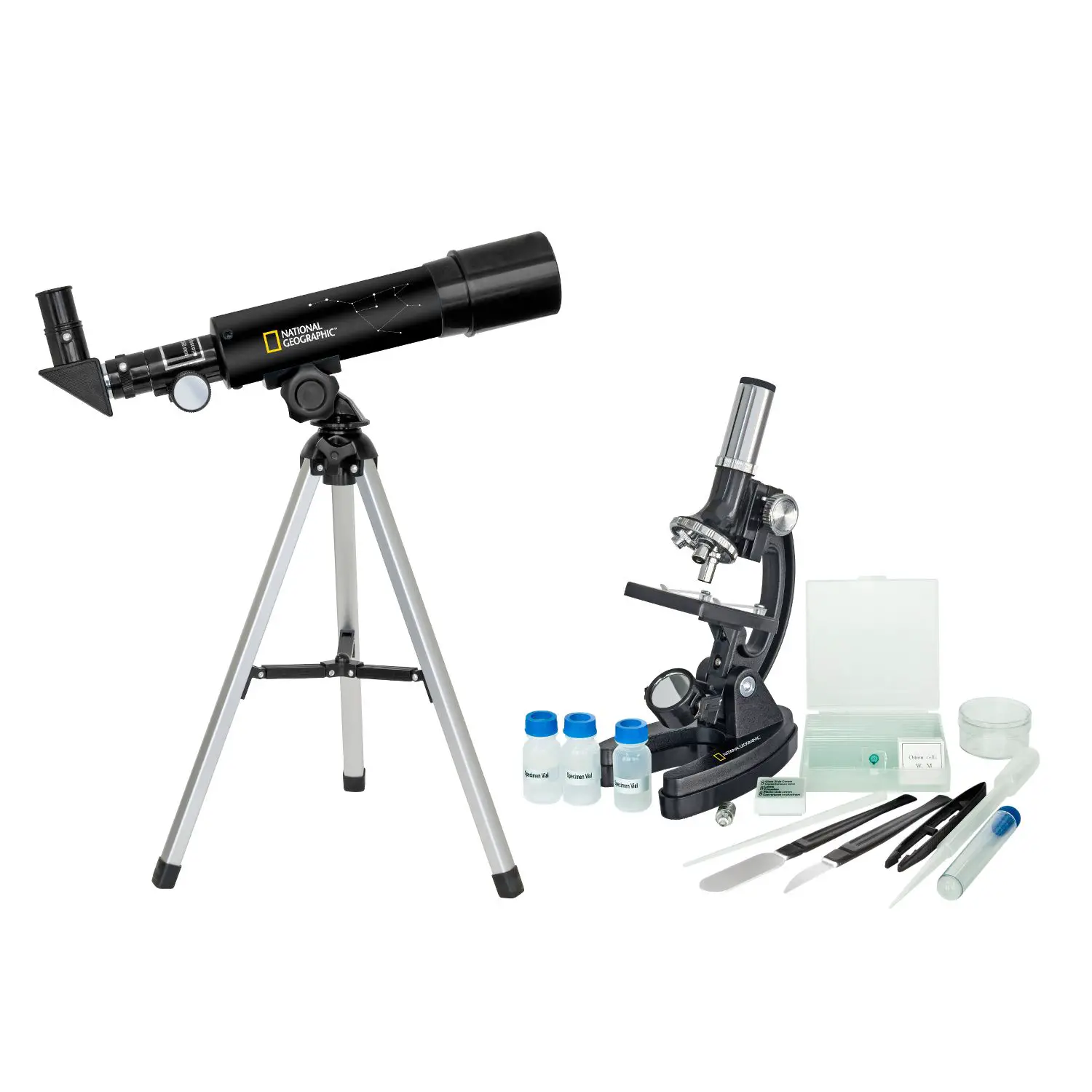 Set Telescopio + Microscopio National Geographic – Esplora il Cosmo e il Microcosmo - giochi scientifici