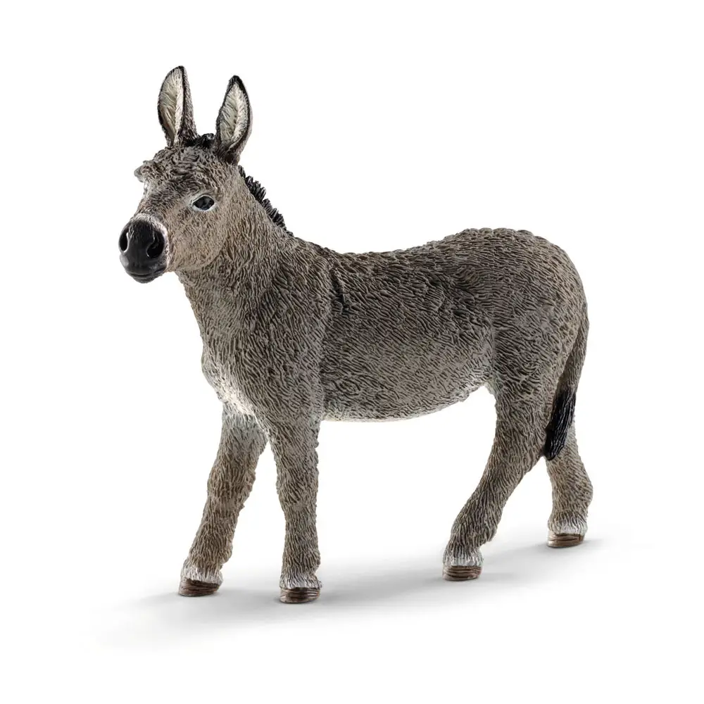 Schleich Asino - Miniatura Realistica di Animale in Resina - Animali